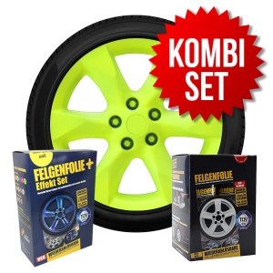 FELGENFOLIE Set Kombi - Neon (€30,79/l)